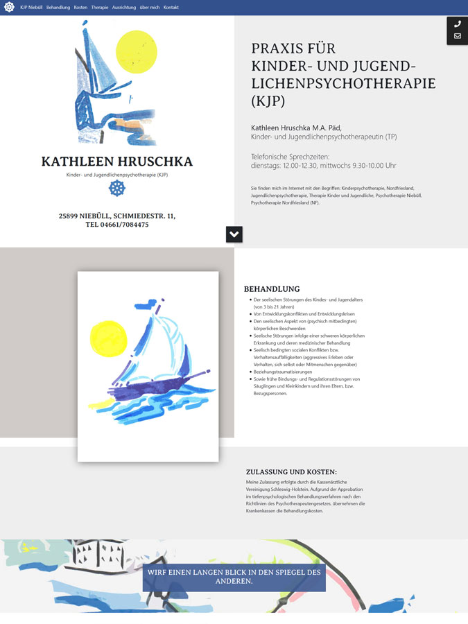 Kathleen Hruschka, Kinder- und Jugendpsychotherapeutin, Nordfriesland